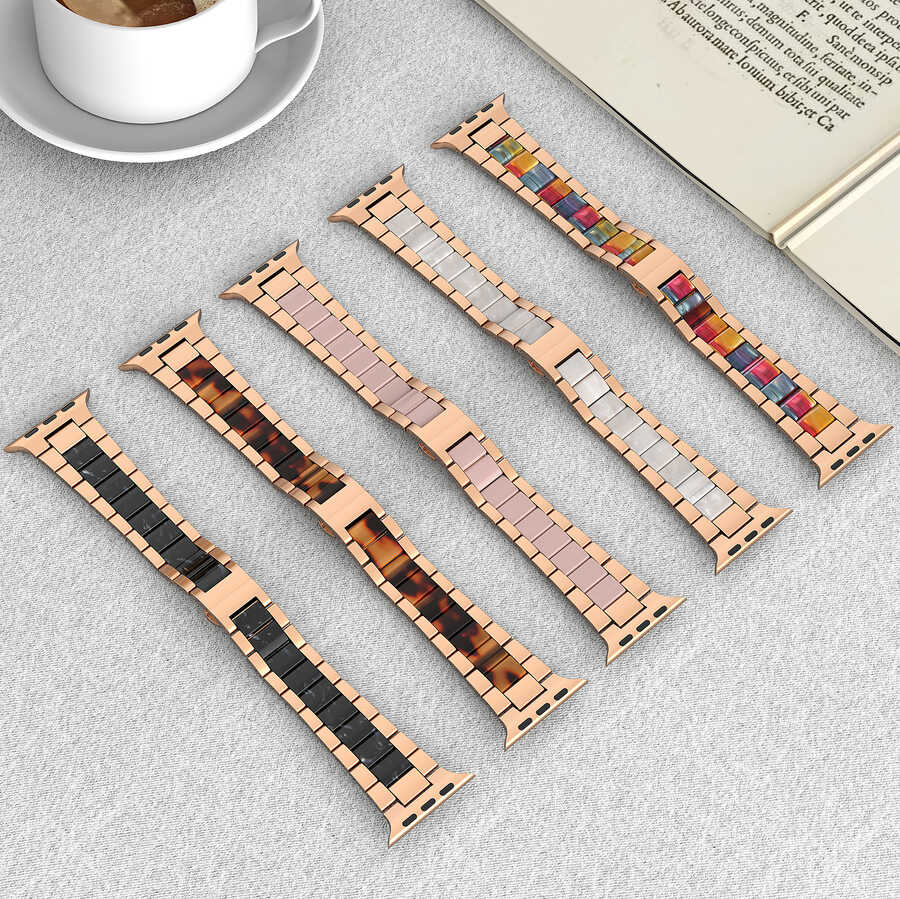 Watch Ultra 49mm Kordon Wiwu Resin Steel Belt Metal Strap Kayış - 5 Watch Ultra 49mm Kordon Wiwu Resin Steel Belt Metal Strap Kayış - 5